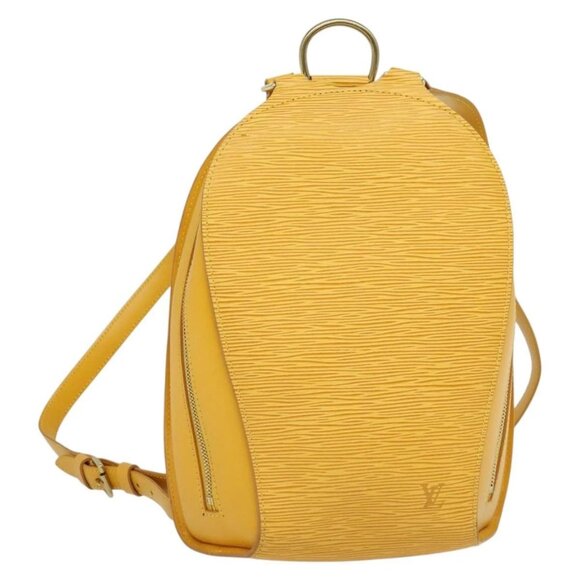 LOUIS VUITTON Epi Mabillon Backpack Yellow M52239 LV Auth 138422 - Picture 1 of 16